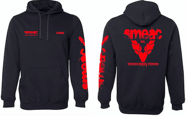 SMEAC Premium Hoodie – Black and Red | SMEAC